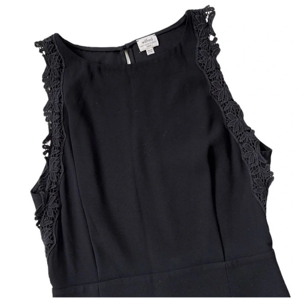 EUC Wilfred / Aritzia Black A-Line Dress Size 2 - Picture 2 of 10